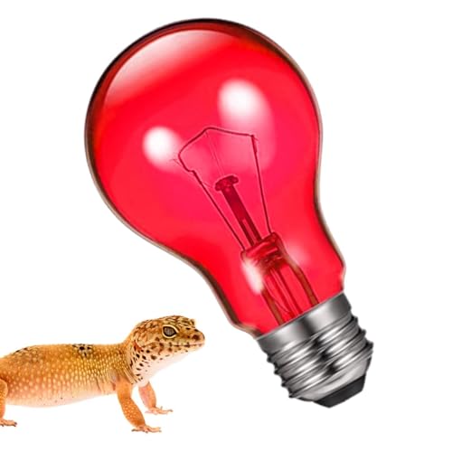 Heat Lamp for Reptiles - Terrarium Chickens Basking Light, 100w UVA Infrared with Aluminum Reflection Dome, Aquarium Brooder Habitat Ceramic Heater, Vivarium Pet Supplies E26 Socket for Lizard - color: Wine Red