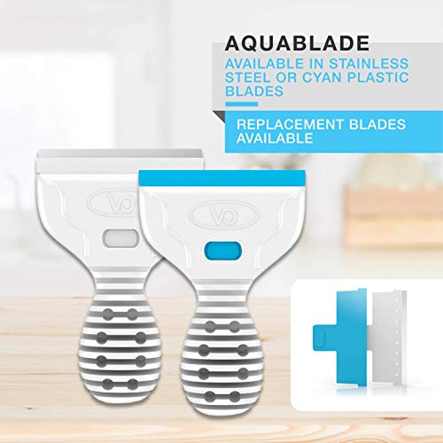 Continuum Aquatics AquaBlade P - Acrylic Safe Aquarium Scraper w/ Plastic Blade, Long, White - size: 15-inches
