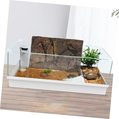 3D Turtle Tank Decorative Panel Aquarium Background Reptile Tank Accessory Large Decor 2 Pack