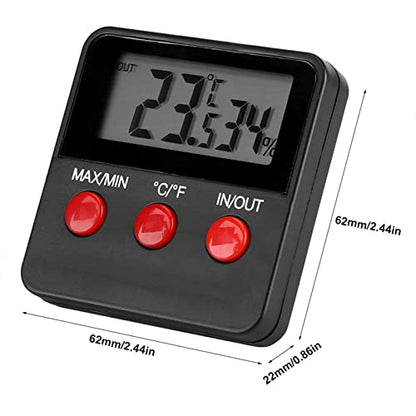 Digital LCD Thermometer Hygrometer Temp Humidity Monitor Meter for for Egg Incubator Reptile TankIndoor Indoor Outdoor Data, Thermometer Hygrometer, Thermometer Hygrometer, Digital LCD Thermometer