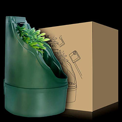 Reptile Drinking Fountain, Waterfall Automatic Circulation Water Dispenser for Lizard Chameleon Dispenser Habitat Aquarium Simulated Rainforest
