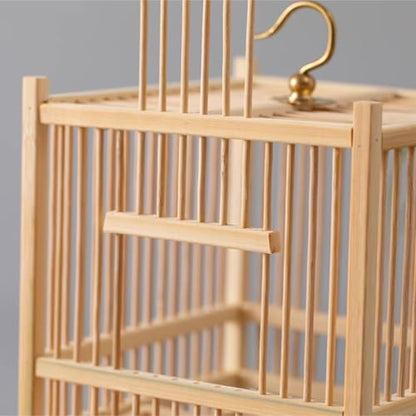 Reptile Breeding Box Bamboo Insect Cage Breeding Box Small Reptiles with Bowl Faunarium