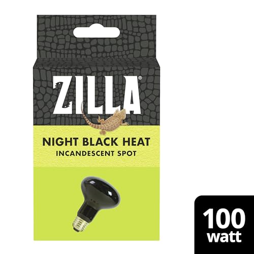 Zilla Incandescent Spot Bulb, for Nocturnal Reptile Species, Night Black - size: Pack of 1, style: Night Black (100W)