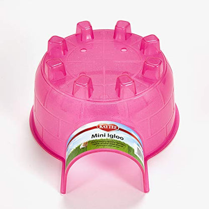 Kaytee Igloo Habitat Hideout For Pet Hamsters, Gerbils, Rats, and Other Small Animals, Mini - size: Mini