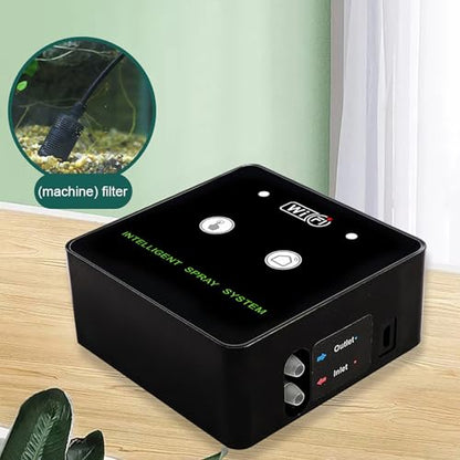 ZJchao Reptile Humidifier, Reptile Intelligent Humidification Spray Kit Misting System Terrarium With Automatic Sprayer 360° Rotatable Nozzle For Wifi Rainforest (5m 2 nozzles) - size: 5m 2 nozzles
