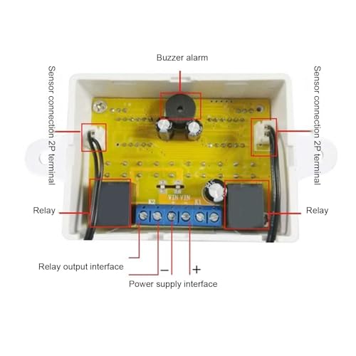 Dual Temperature Thermostat for Reptile Tank, -50℃ to 110℃ Digital Thermostat with Data Storage for Reptile Refrigerator Freezer (DC12V)