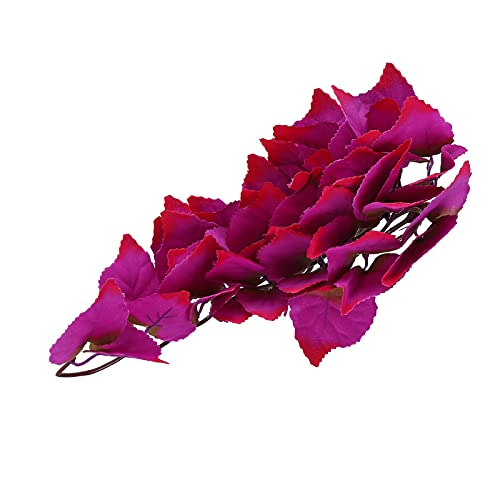 Artificial Reptile Plants, Terrarium Hanging Plants Vines Artificial Leaves Habitat Decorations with Suction Cup for Bearded Dragon Hermit Crab Lizard Snake Geckos Chameleon - size: T-1034J1