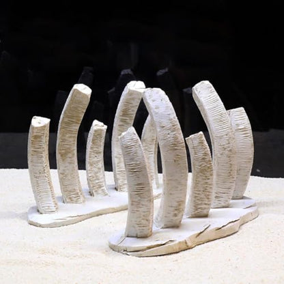 2pcs Dinosaur Bones Aquarium Decorations Fish Hideout Cave, Dinosaur Skull Bone Fish Tank Ornament for Terrarium Aquarium Decor