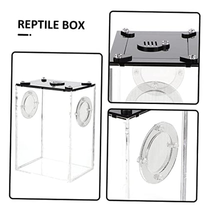 Reptile Tank Accessories Acrylic Cage for Breeding Box Observation Window