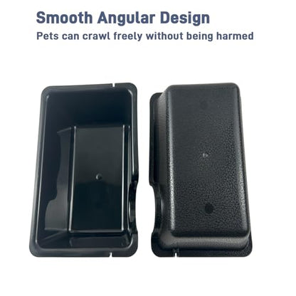Small 2 Pcs Durable Reptile Hide Box, Ball Python Hide, Leopard Gecko Hide, Bearded Dragon Hide, Easy to Clean Reptile Hides Cave for Tank, Snake Hide Enclosure (7.48" x 4.72" x 2.56") - size: Small (2-Pack)