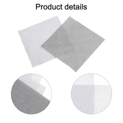 25pcs Flower Pot Hole Netting Mesh Pad, Bonsai Meshes Drainage Screens Plant Pot Drainage Mesh Plant Screen Meshes Preventing Soil Leakage,Black and White(White) - color: White