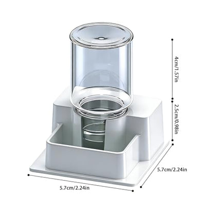 Automatic Reptile Feeder - Reptile Automatic Dish, Crab Water Dispenser | ABS, Bearded Dragon Water Bowl Food Container for Lizard Chameleon Snake Frog Hermit Crab Amphibian Habitat - color: White