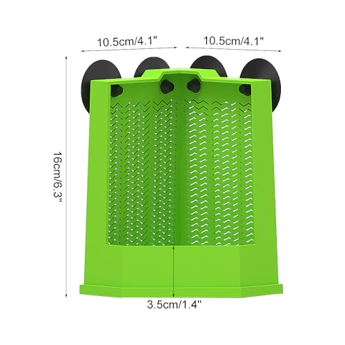 DONGKER Bearded Dragon Feeder,Anti-Escape Lizard Corner Terrarium Bowl with Suction Cups for Lizard Bearded Dragon Gecko Frog