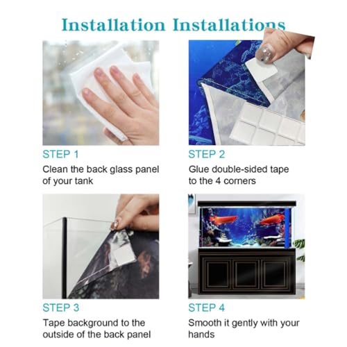 30X12IN Cosmic Spaceterrarium Background, Cool Parallel Space Themed Aquarium Reptile Habitat Background, Red Moon Aquarium Background with 10EVA Double-Sided Tape - color: space01, size: 30X12in/75X30cm