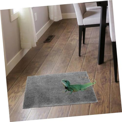 3pcs Reptile Carpet Liner Washable and Reusable Substrate Mat for Turtles Lizards Snakes and Geckos Water-Absorbent Cushion for Terrarium Setup