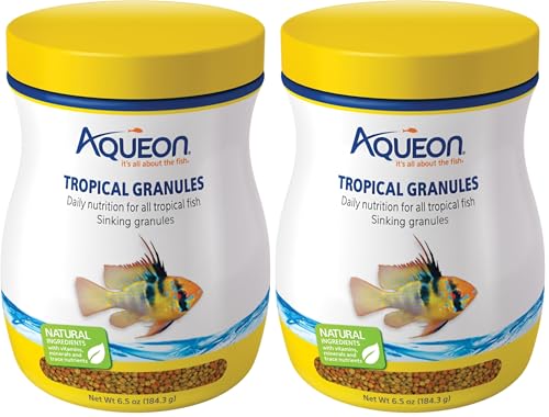 Aqueon Tropical Granules 6.5 Ounces (Pack of 2) - size: 6.5 Ounce (Pack of 2)