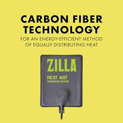 Zilla Heat Mat, Terrarium Heater for Reptiles, Snakes (Ball Pythons, Corn Snakes), Leopard Geckos, Tortoises, Amphibians and Arachnids, Small, Fits 10-20 Gallon, 8 Watt - size: Small