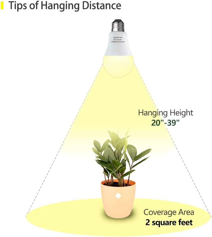 3 Pack Full Spectrum Grow Light Bulbs,A19 Grow Lights for Indoor Plants,Dimmable E26 9W Grow Bulb Replace up to 100W,Plant Lights for Indoor Growing,Flowers,Greenhouse,Indore - size: 3 Count (Pack of 1)