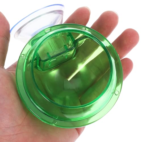Balacoo Reptile Feeder Bowl with Suction Cup Pet Food and Water Dish for Lizards Turtles Chameleons Geckos and Other Small Reptiles Stable Wall Mount 3.93X3.14X2.36 Inch