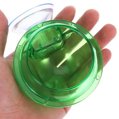 Balacoo Reptile Feeder Bowl with Suction Cup Pet Food and Water Dish for Lizards Turtles Chameleons Geckos and Other Small Reptiles Stable Wall Mount 3.93X3.14X2.36 Inch