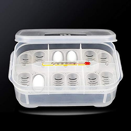 OMEM Reptile Breeding Box, Reptile Egg Incubators, Hatchery Box, for Hatching Gecko, Lizards, Lions Mane, Reptiles (Thermometer, Transparent Box) - size: Thermometer