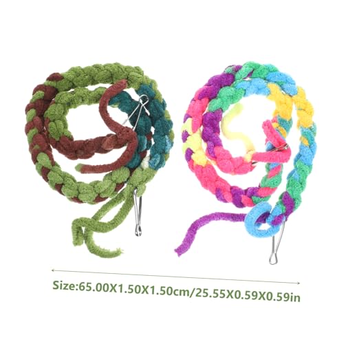 BESPORTBLE 2pcs Climbing Rope Toys for Crab Reptile Tank Climbing Vine Terrarium Accessory Decor