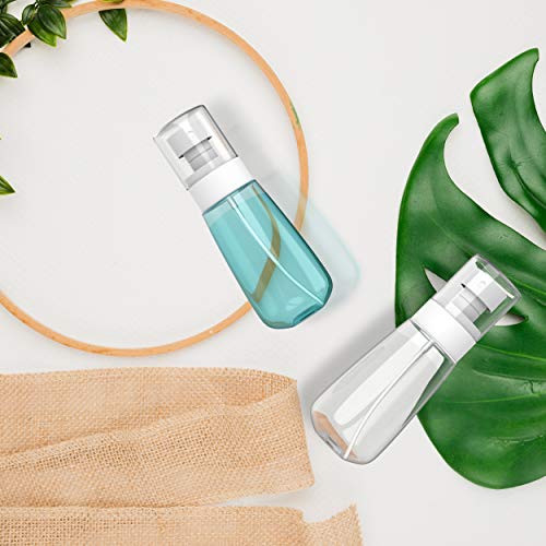 RELANOR Pack 2 Small Spray Bottle Travel Size 3.39oz/100ml - Fine Mist Mini Empty Spray Bottles - Leak Proof - for Toners, Face & Hair Mist - size: 100 ml - Pack 2