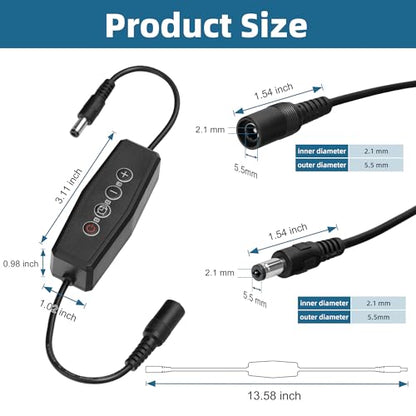 DaToo Aquarium Light Timer&Dimmer Fish Tank Light Controller with Adjustable Brightness Single Channel LED Light Timer 4/8/12h Dimmer Lights Switch for 5-24V DC LED Lights