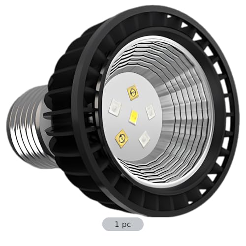 UVB 5.0 Reptile Light Bulb, 3 W Full Spectrum UVA UVB Lighting for Reptile Pets, E27 Base, Supports Vitamin D3 Synthesis, Aluminum Shell, Energy Saving, 2.8 x 2.4 x 2.4 in