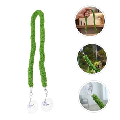 Flexible Reptile Climbing Vine Rope with Enhanced Grip Surface and Stable Climbing Support, Realistic Design Plush and Plastic Material, for Lizard Tank and Reptile Habitat Decor