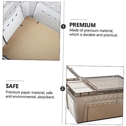 Levemolo Climbing Pet Bedding Paper Reptiles Feeding Box Mat Reptile Substrate Carpet