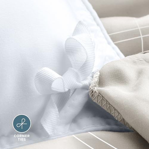 Bare Home Bedding Duvet Cover Extra Long Size - Premium 1800 Super Soft - Lightweight, Duvet Cover - Soft Textured Bedding (Twin/Twin XL, Modern Plaid - Stone/White) - color: 35 - Modern Plaid - Stone/White (No Comforter), size: Twin/Twin XL