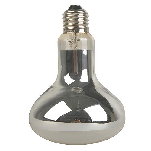 LUCKY HERP Reptile UVA UVB Mercury Vapor Bulb Lamp,R30,E26,Screw Thread,80 Watt (Coated) - color: Coated
