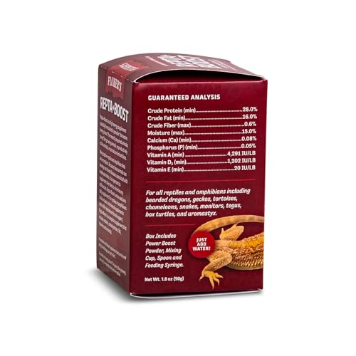 Fluker's Repta Boost, Insectivore and Carnivore High AMP Boost Reptile Supplement, 50gm