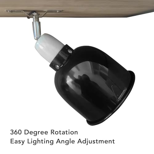 Fockety Repta Clamp Lamp, Deep Dome Reptile Heat Lamp Fixture, 360 Degree Rotating Stainless Steel UVA UVB Lampshade Heating Light Cover for Lizards Turtles Snakes Bulb Not Included (US