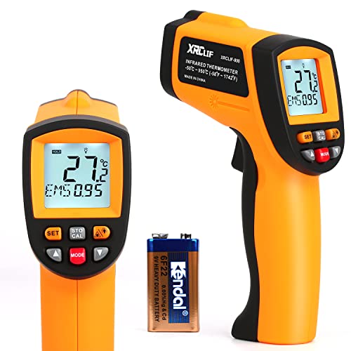 Laser Infrared Thermometer Gun - High Heat, Settable Temp Alarm, IR Temperature Reader -58F to 1742F, Industrial Surface Use - color: -58°F~1742°F
