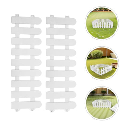 Uonlytech 4pcs Outdoor Tortoise Enclosure Fence Panels, Plastic Reptile Playpen 50cm Length X 20cm Height, Small Animal Pet Safety Gate for Turtle and Bunny Outdoor Grazing