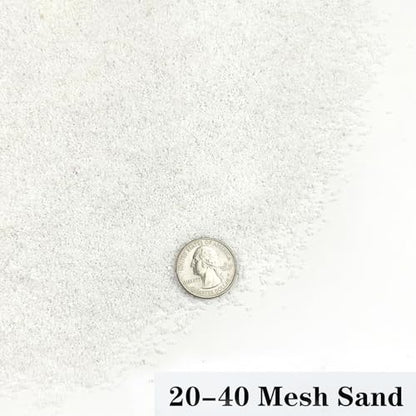 YISZM Aquarium Sand, 20lbs White Fish Tank Sand, Aquarium Gravel Substrate for Aquascaping, Vivariums, Terrariums, Plants and Crafts - color: White, size: 20 lbs