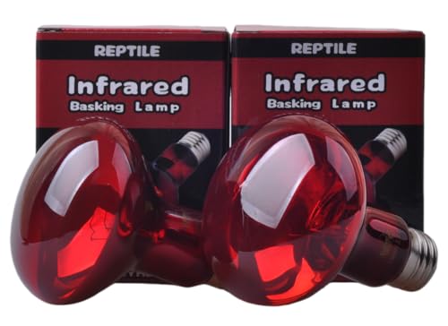 LUCKY HERP Reptile Infrared Basking Bulb,Terrarium Lighting Lamp,2-Pack (100, Watts)
