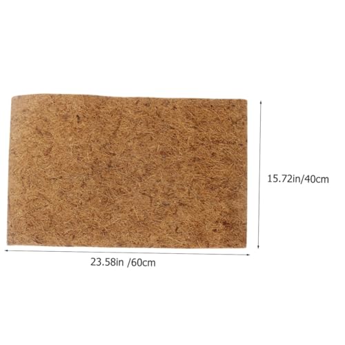Natural Coconut Coir Reptile Carpet Mat Non-Toxic Terrarium Substrate Liner for Lizards Snakes Tortoises Washable and Reptile Supplies