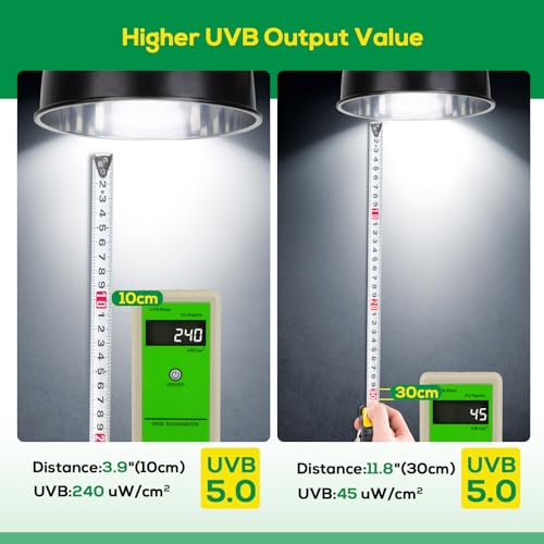 UVB Bulb for Reptiles, 5.0 26W UVB Light for Reptiles, Hygger zoo UVA UVB Reptile Light Bulb Reptile UVB Bulb UVB Light for Hermit Crab Snake Chameleon Reptile Lamp Terrarium Lamp for Tropical Reptile - size: 5.0-26W