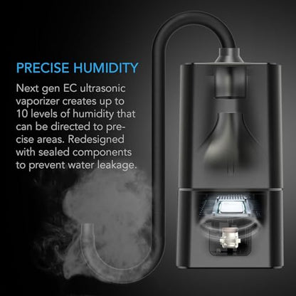 AC Infinity CLOUDFORGE T7, Plant Humidifier 15L with VPD Humidity Controls, 10-Level Precision Vaporizer, Extendable Hose, Targeting Pipe, and No-Leak Seal for Grow Tents - size: 15 L