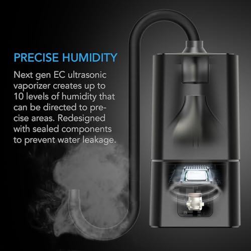 AC Infinity CLOUDFORGE T7, Plant Humidifier 15L with VPD Humidity Controls, 10-Level Precision Vaporizer, Extendable Hose, Targeting Pipe, and No-Leak Seal for Grow Tents - size: 15 L