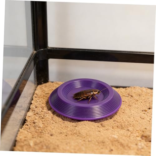 12pcs Small Animal Feeding Bowls Plastic Terrarium Food Dishes for Reptiles Frogs Lizards Roaches Enclosures