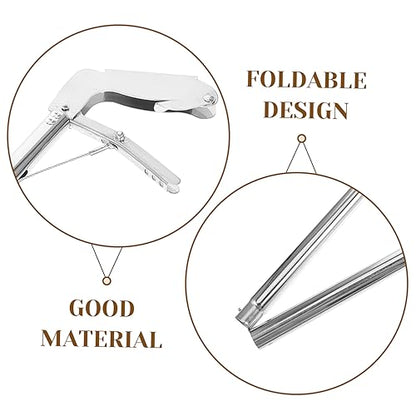 Snake Sticks Useful Snake Catcher Clip Snake Grabber Tool Folding Snake Catcher Clamp Snake Stick Catcher Snake Tong Reptile Grabber Snake Clip Turntable Hook Stainless Steel Crawl
