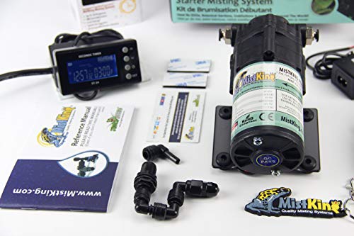 MistKing – Starter Misting System, 5th Gen | Used by Zoos, Botanical Gardens, Institutions & Hobbyists | Expandable to 10 Nozzles | Extremely Fine Mist | 50 Micron Droplets | MKSMS5-125-50 - style: Starter