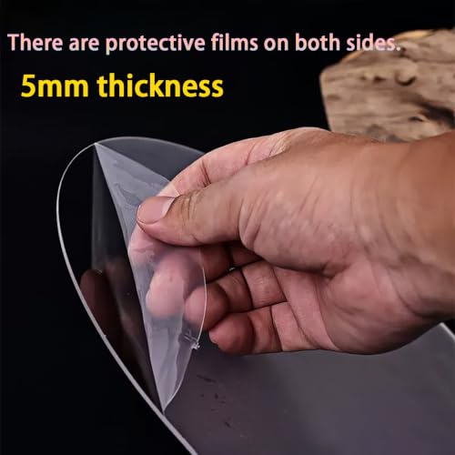 Clear Round Acrylic Aquarium Lid 5mm Anti-Escape Cover，Turtle Tank lid(A,13cm(5.12in)) - color: A, size: 13cm(5.12in)
