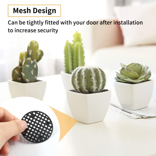 Bivethoi 150pcs Plant Pot Hole Cover - Bonsai Drainage Mesh Screens (3 Sizes, Black) - color: Black, size: 150pcs