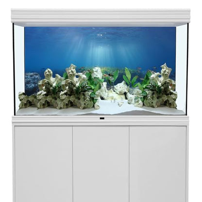 AWERT Ocean Floor Fish Tank Background Underwater Stone Aquarium Background 36x18 inches Vinyl