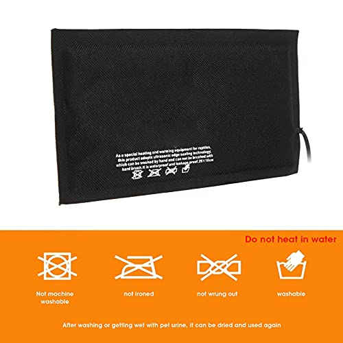 plplaaoo Reptile Heating Pad, Constant Temperature Tank Heater Heating Pad, Adjustable Temperature Under Tank Terrarium Heating Mat, Terrarium Heat Mat for Turtle Snake Frog Lizard Small Animals(S - size: Small